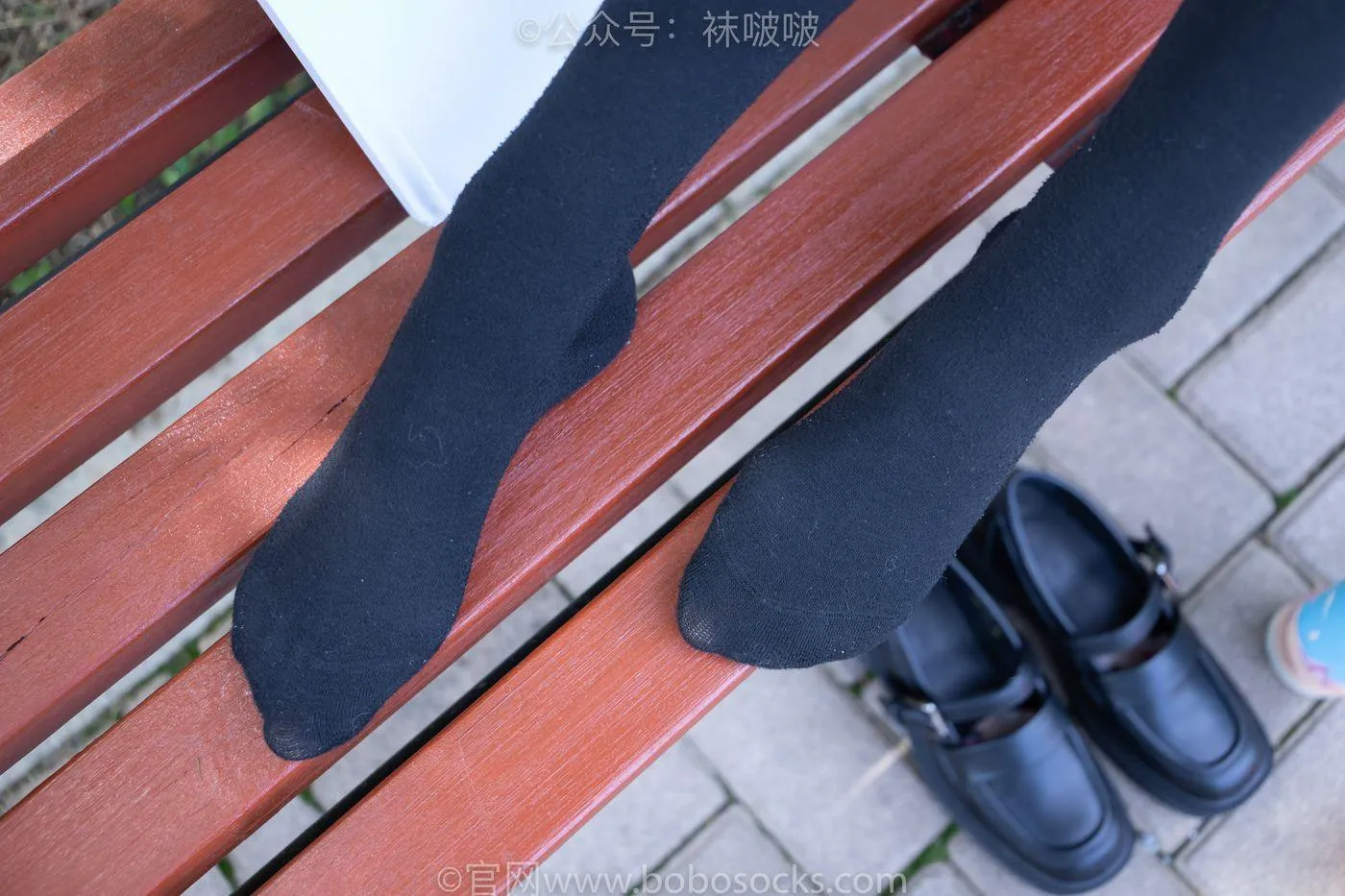 [BoBoSocks袜啵啵]NO.007 稚予-JK制服、皮鞋、黑色中筒棉袜、肉丝 [143P]插图8